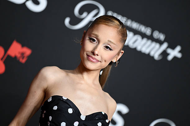 Ariana Grande at the MTV Video Music Awards 2025 held at UBS Arena on September 07, 2025 in New York, New York. — frame 76/100 (612×407)