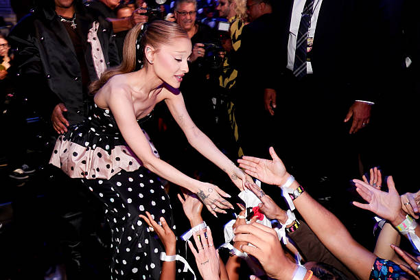 Ariana Grande at the MTV Video Music Awards 2025 held at UBS Arena on September 07, 2025 in New York, New York