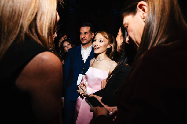 Ariana Grande at the National Board of Review Gala held at Cipriani 42nd Street on January 07, 2025 in New York, New York. — frame 32/76 (612×408)