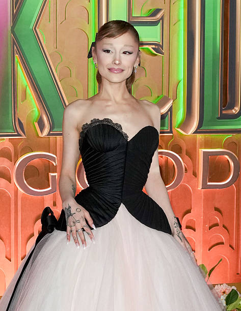 Ariana Grande at the "Wicked: For Good" New York Premiere held at Lincoln Center for the Performing Arts on November 17,