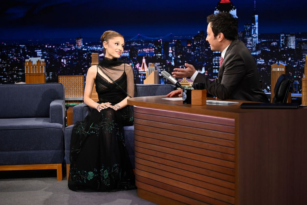 ARIANA GRANDE at Tonight Show Starring Jimmy Fallon 11/18/2025