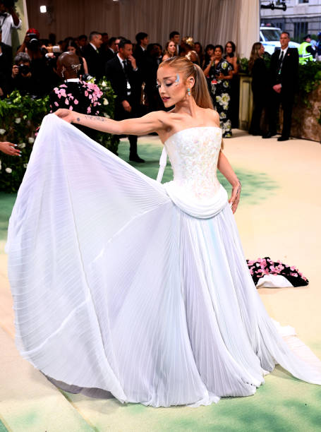 Ariana Grande attending the Metropolitan Museum of Art Costume Institute Benefit Gala 2024 in New York, USA. Picture dat