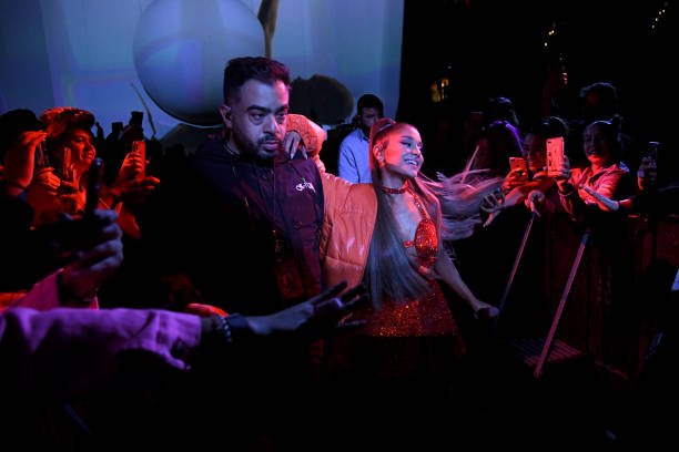 Ariana Grande attends Ariana Grande Sweetener World Tour at Staples Center on May 07, 2019 in Los Angeles, California. (612×408)