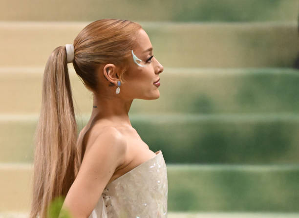 Ariana Grande attends the 2024 Met Gala celebrating "Sleeping Beauties: Reawakening Fashion" on May 06, 2024 in New York