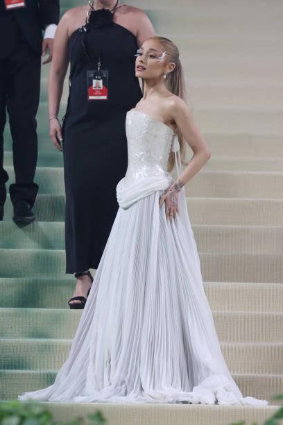 Ariana Grande attends The 2024 Met Gala Celebrating "Sleeping Beauties: Reawakening Fashion" on May 06, 2024 in New York