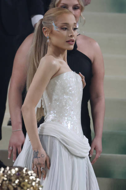 Ariana Grande attends The 2024 Met Gala Celebrating "Sleeping Beauties: Reawakening Fashion" on May 06, 2024 in New York