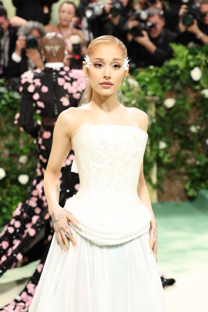 Ariana Grande attends The 2024 Met Gala Celebrating "Sleeping Beauties: Reawakening Fashion" at The Metropolitan Museum 