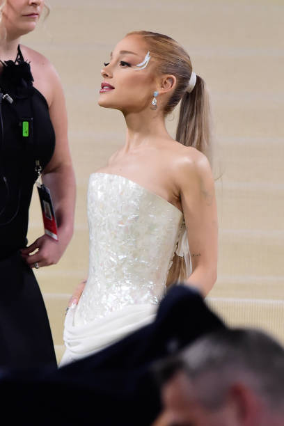 Ariana Grande attends The 2024 Met Gala Celebrating "Sleeping Beauties: Reawakening Fashion" on May 06, 2024 in New York