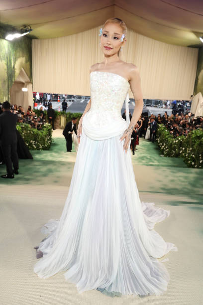 Ariana Grande attends The 2024 Met Gala Celebrating "Sleeping Beauties: Reawakening Fashion" at The Metropolitan Museum 