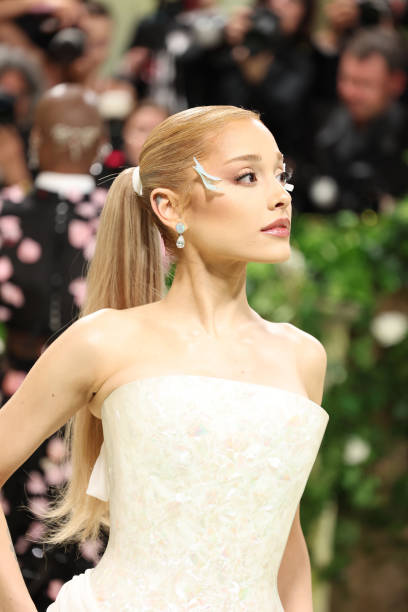Ariana Grande attends The 2024 Met Gala Celebrating "Sleeping Beauties: Reawakening Fashion" at The Metropolitan Museum 