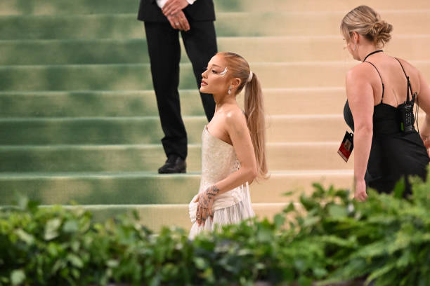 Ariana Grande attends the 2024 Met Gala celebrating "Sleeping Beauties: Reawakening Fashion" on May 06, 2024 in New York