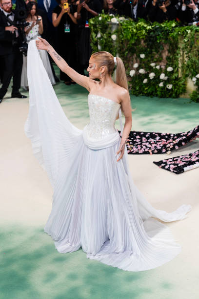 Ariana Grande attends the 2024 Met Gala celebrating "Sleeping Beauties: Reawakening Fashion" at The Metropolitan Museum 