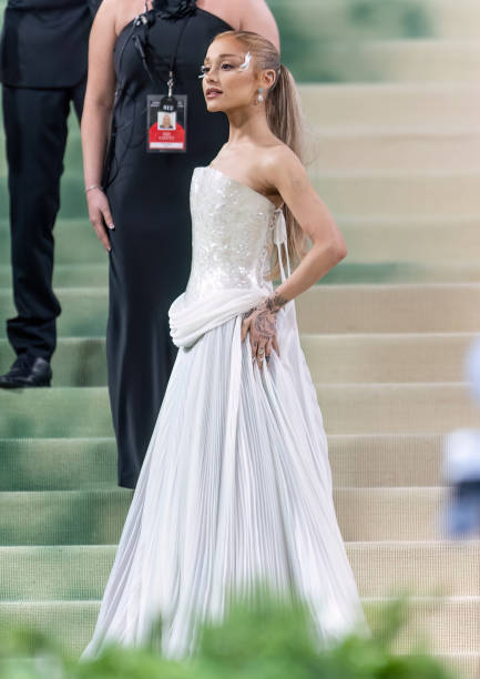Ariana Grande attends the 2024 Met Gala Celebrating "Sleeping Beauties: Reawakening Fashion" at The Metropolitan Museum 