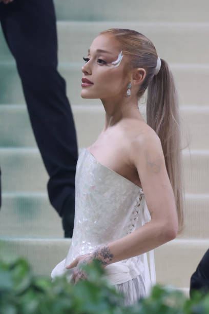 Ariana Grande attends The 2024 Met Gala Celebrating "Sleeping Beauties: Reawakening Fashion" on May 06, 2024 in New York