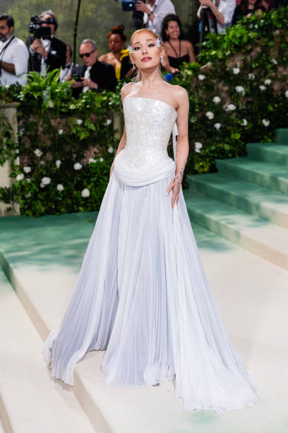 Ariana Grande attends the 2024 Met Gala celebrating "Sleeping Beauties: Reawakening Fashion" at The Metropolitan Museum 