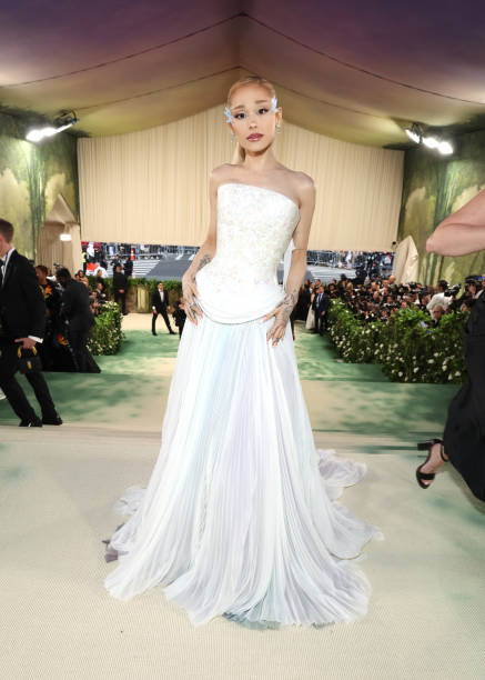 Ariana Grande attends The 2024 Met Gala Celebrating "Sleeping Beauties: Reawakening Fashion" at The Metropolitan Museum 