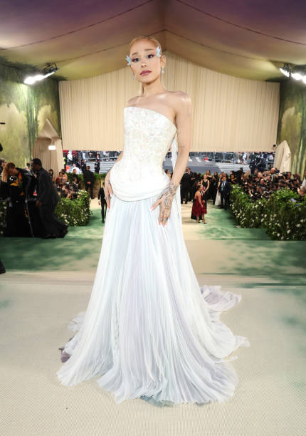 Ariana Grande attends The 2024 Met Gala Celebrating "Sleeping Beauties: Reawakening Fashion" at The Metropolitan Museum 