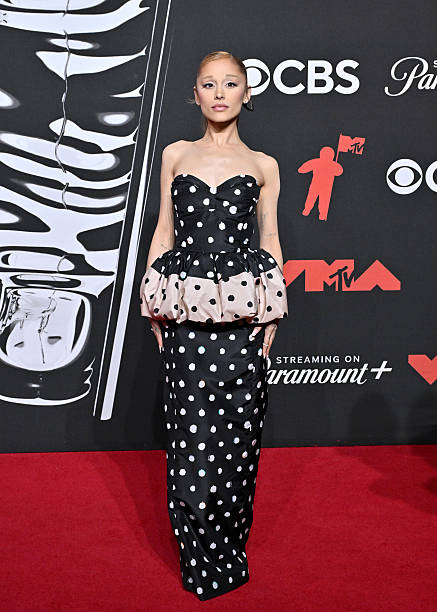 Ariana Grande attends the 2025 MTV Video Music Awards at UBS Arena on September 07, 2025 in Elmont, New York