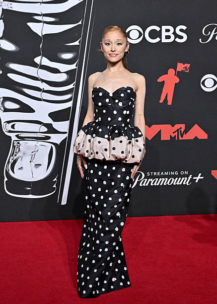 Ariana Grande attends the 2025 MTV Video Music Awards at UBS Arena on September 07, 2025 in Elmont, New York