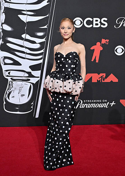 Ariana Grande attends the 2025 MTV Video Music Awards at UBS Arena on September 07, 2025 in Elmont, New York