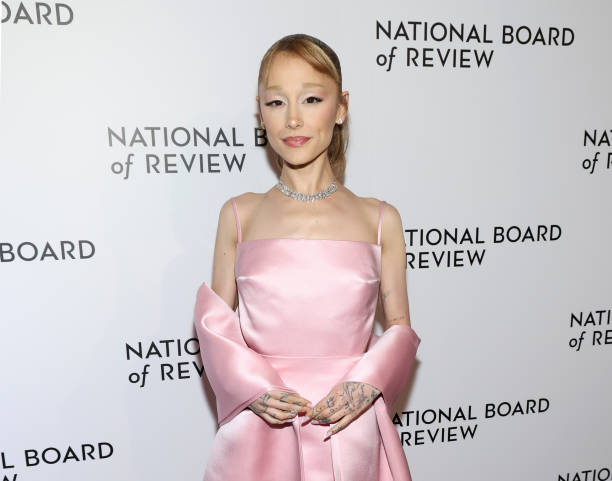 Ariana Grande attends the 2025 National Board of Review Gala at Cipriani 42nd Street on January 07, 2025 in New York Cit