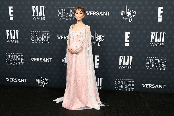 Ariana Grande attends the 31st Annual Critics Choice Awards at Barker Hangar on January 04, 2026 in Santa Monica, Califo