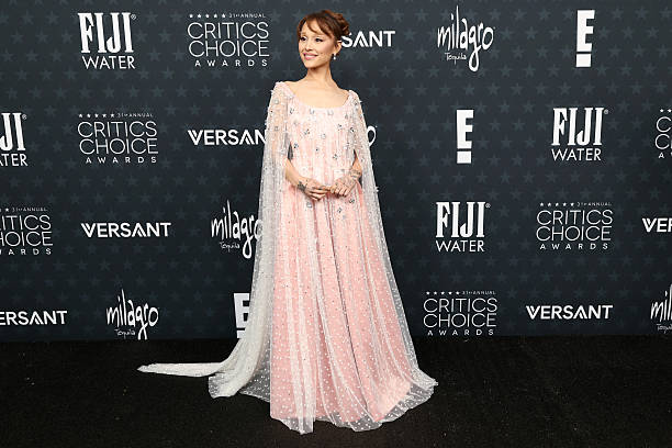 Ariana Grande attends the 31st Annual Critics Choice Awards at Barker Hangar on January 04, 2026 in Santa Monica, Califo