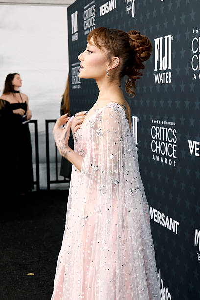 Ariana Grande attends the 31st Annual Critics Choice Awards at Barker Hangar on January 04, 2026 in Santa Monica, Califo