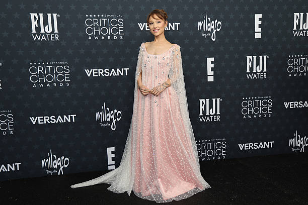 Ariana Grande attends the 31st Annual Critics Choice Awards at Barker Hangar on January 04, 2026 in Santa Monica, California. — frame 47/69 (612×408)