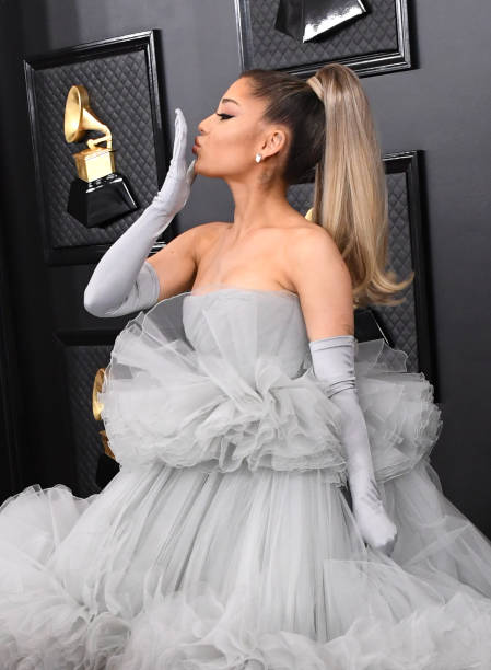 Ariana Grande attends the 62nd Annual GRAMMY Awards at Staples Center on January 26, 2020 in Los Angeles, California