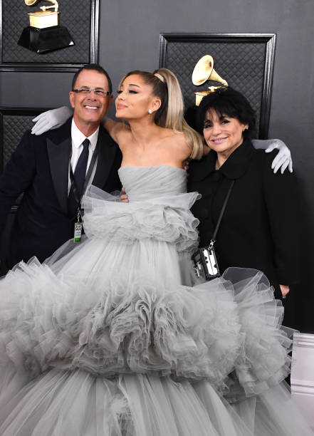 Ariana Grande attends the 62nd Annual GRAMMY Awards at Staples Center on January 26, 2020 in Los Angeles, California. — frame 64/110 (441×612)