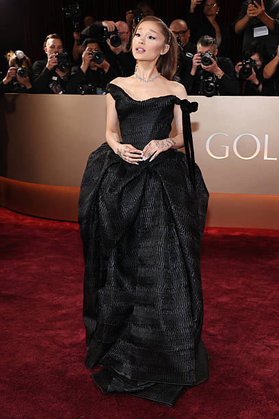 Ariana Grande attends the 83rd Annual Golden Globe Awards at The Beverly Hilton on January 11, 2026 in Beverly Hills, California. — frame 102/135 (408×612)
