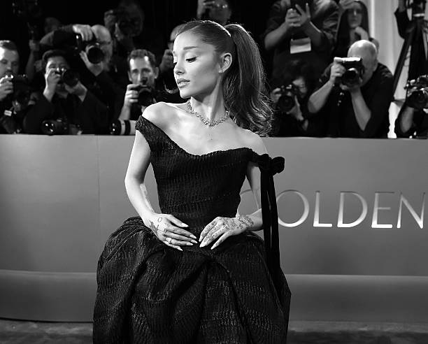 Ariana Grande attends the 83rd annual Golden Globe Awards at The Beverly Hilton on January 11, 2026 in Beverly Hills, Ca