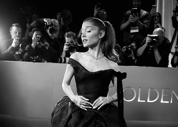 Ariana Grande attends the 83rd annual Golden Globe Awards at The Beverly Hilton on January 11, 2026 in Beverly Hills, Ca