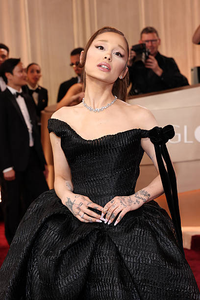 Ariana Grande attends the 83rd Annual Golden Globe Awards at The Beverly Hilton on January 11, 2026 in Beverly Hills, Ca