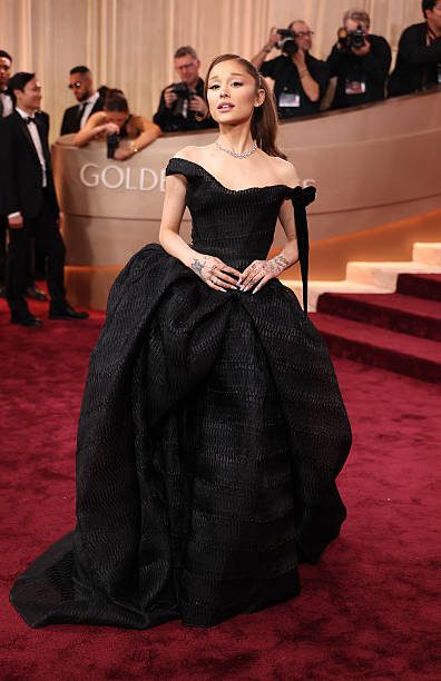 Ariana Grande attends the 83rd annual Golden Globe Awards at The Beverly Hilton on January 11, 2026 in Beverly Hills, Ca
