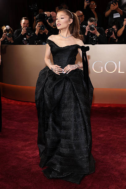 Ariana Grande attends the 83rd Annual Golden Globe Awards at The Beverly Hilton on January 11, 2026 in Beverly Hills, California. — frame 113/135 (408×612)