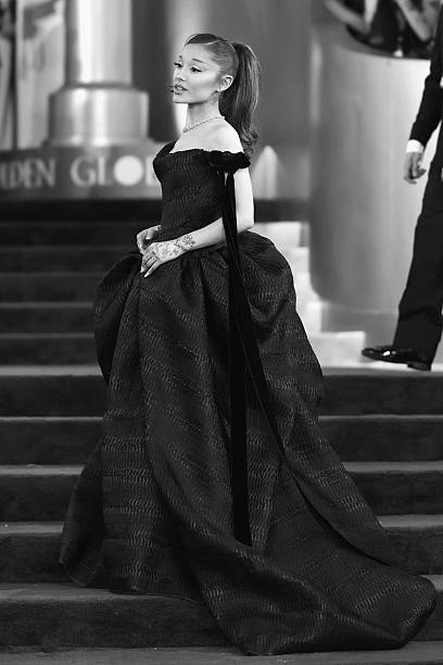 Ariana Grande attends the 83rd Annual Golden Globe Awards at The Beverly Hilton on January 11, 2026 in Beverly Hills, Ca