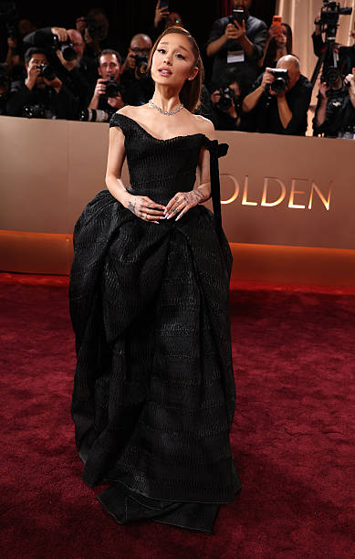 Ariana Grande attends the 83rd annual Golden Globe Awards at The Beverly Hilton on January 11, 2026 in Beverly Hills, Ca