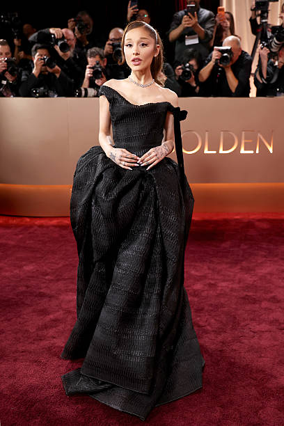 Ariana Grande attends the 83rd annual Golden Globe Awards at The Beverly Hilton on January 11, 2026 in Beverly Hills, California. — frame 124/135 (408×612)