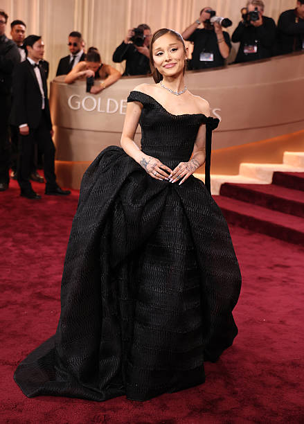 Ariana Grande attends the 83rd annual Golden Globe Awards at The Beverly Hilton on January 11, 2026 in Beverly Hills, Ca