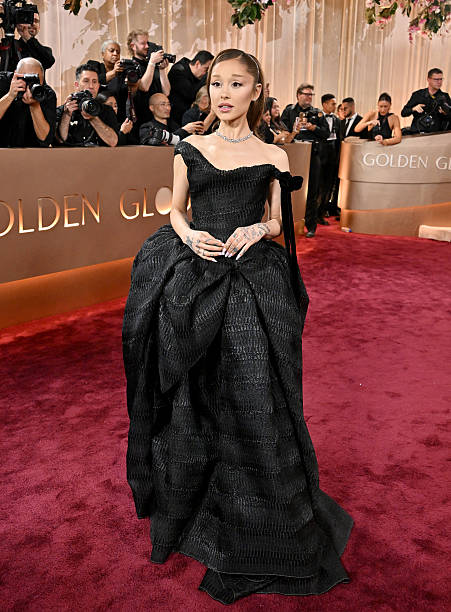 Ariana Grande attends the 83rd Annual Golden Globe Awards at The Beverly Hilton on January 11, 2026 in Beverly Hills, Ca