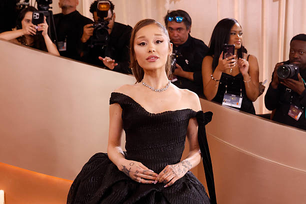 Ariana Grande attends the 83rd annual Golden Globe Awards at The Beverly Hilton on January 11, 2026 in Beverly Hills, Ca