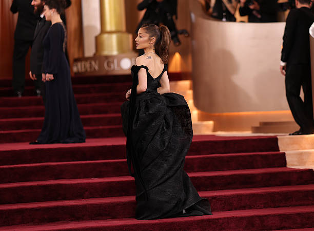 Ariana Grande attends the 83rd annual Golden Globe Awards at The Beverly Hilton on January 11, 2026 in Beverly Hills, Ca