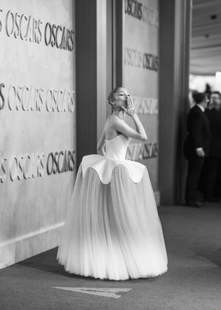 Ariana Grande attends the 97th Annual Oscars at Dolby Theatre on March 02, 2025 in Hollywood, California