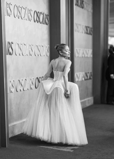 Ariana Grande attends the 97th Annual Oscars at Dolby Theatre on March 02, 2025 in Hollywood, California