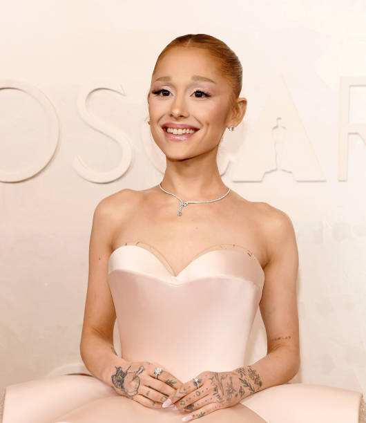 Ariana Grande attends the 97th Annual Oscars at Dolby Theatre on March 02, 2025 in Hollywood, California