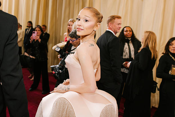 Ariana Grande attends the 97th annual Oscars at Ovation Hollywood at Dolby Theatre on March 02, 2025 in Hollywood, Calif