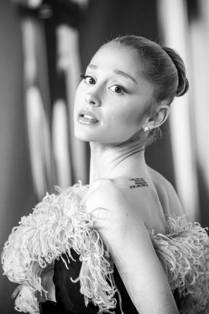Ariana Grande attends the 97th Annual Oscars Nominees dinner at Academy Museum of Motion Pictures on February 25, 2025 in Los Angeles, California. (408×612)