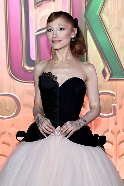 Ariana Grande attends the "Wicked: For Good!" New York Premiere at David Geffen Hall on November 17, 2025 in New York Ci